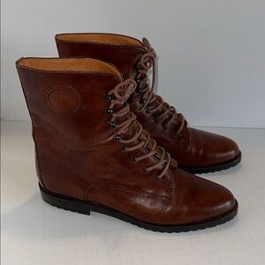 Vintage Joan & David Women’s Leather Lace Up Ankle Boots